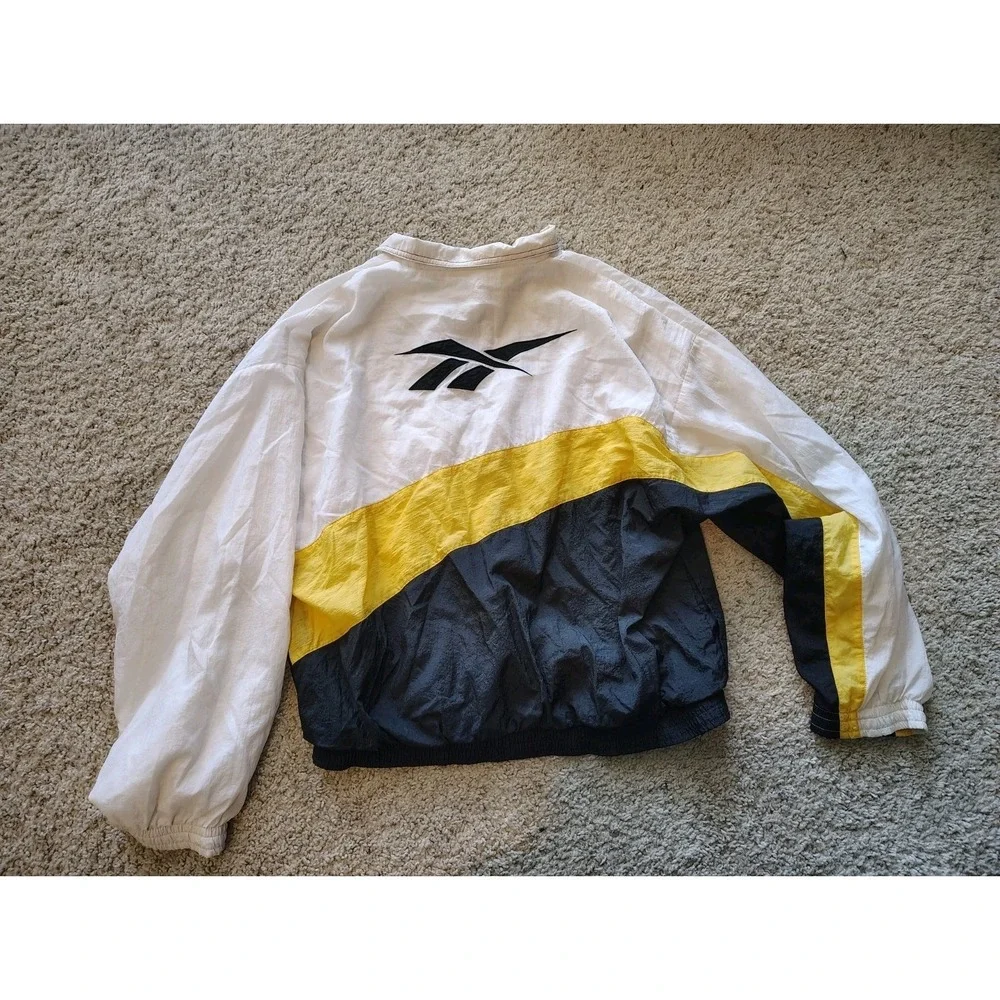 Vintage 90s Reebok Color Block Jacket Windbreaker Men's M Medium